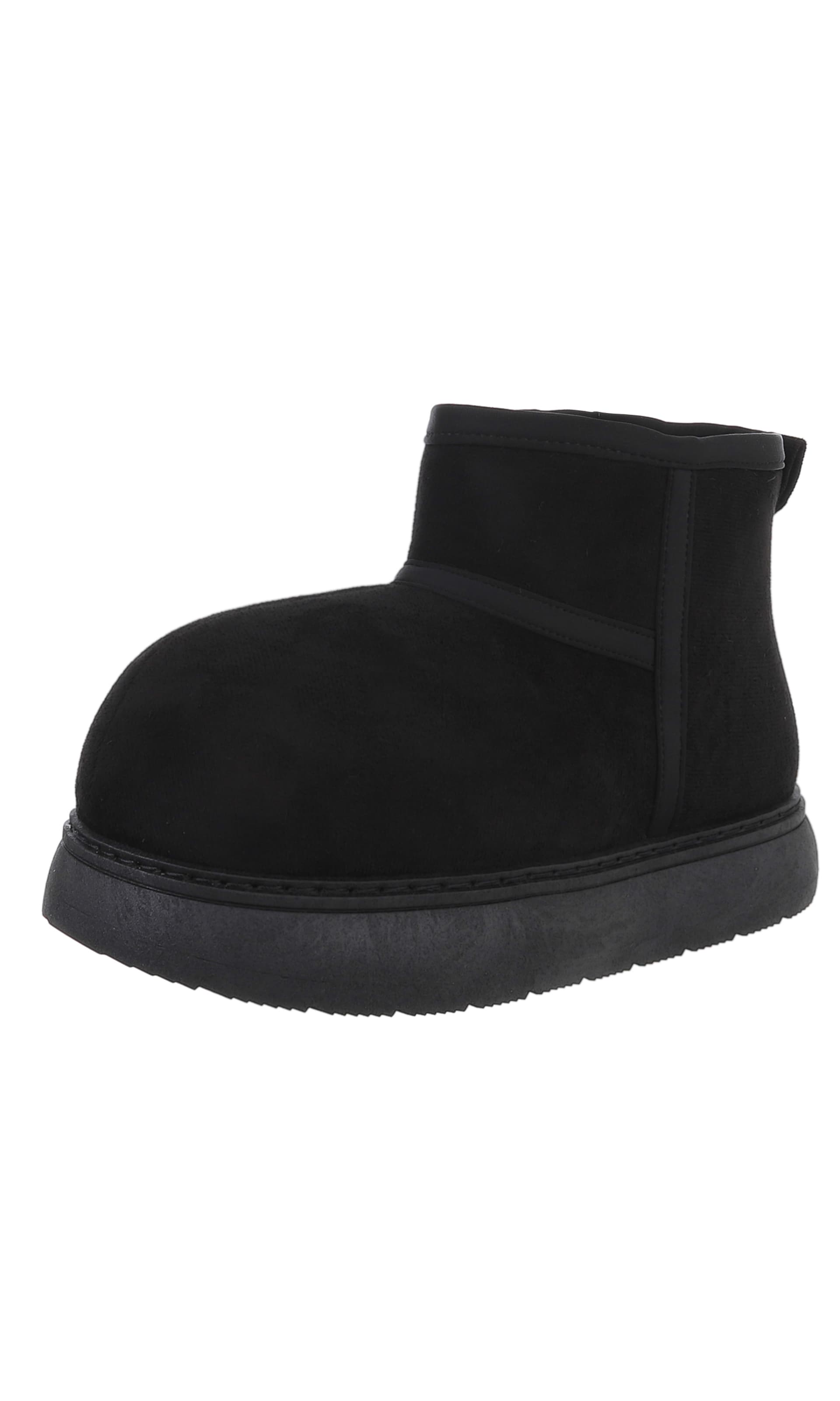 Ital-Design Ankle Boots in Schwarz: Vorderseite