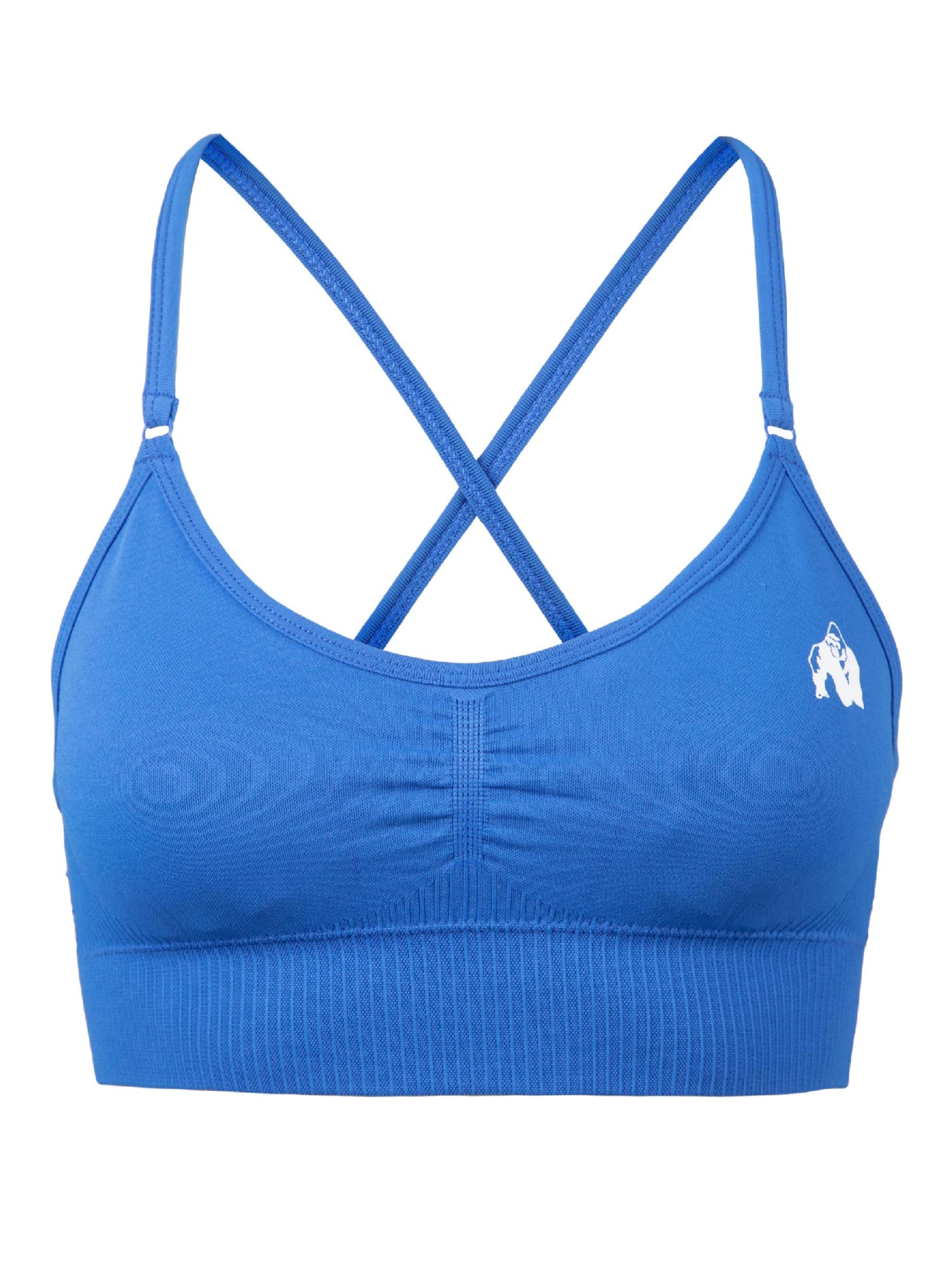 Bustino Reggiseno sportivo 'Olivia' di Gorilla Wear in blu: frontale