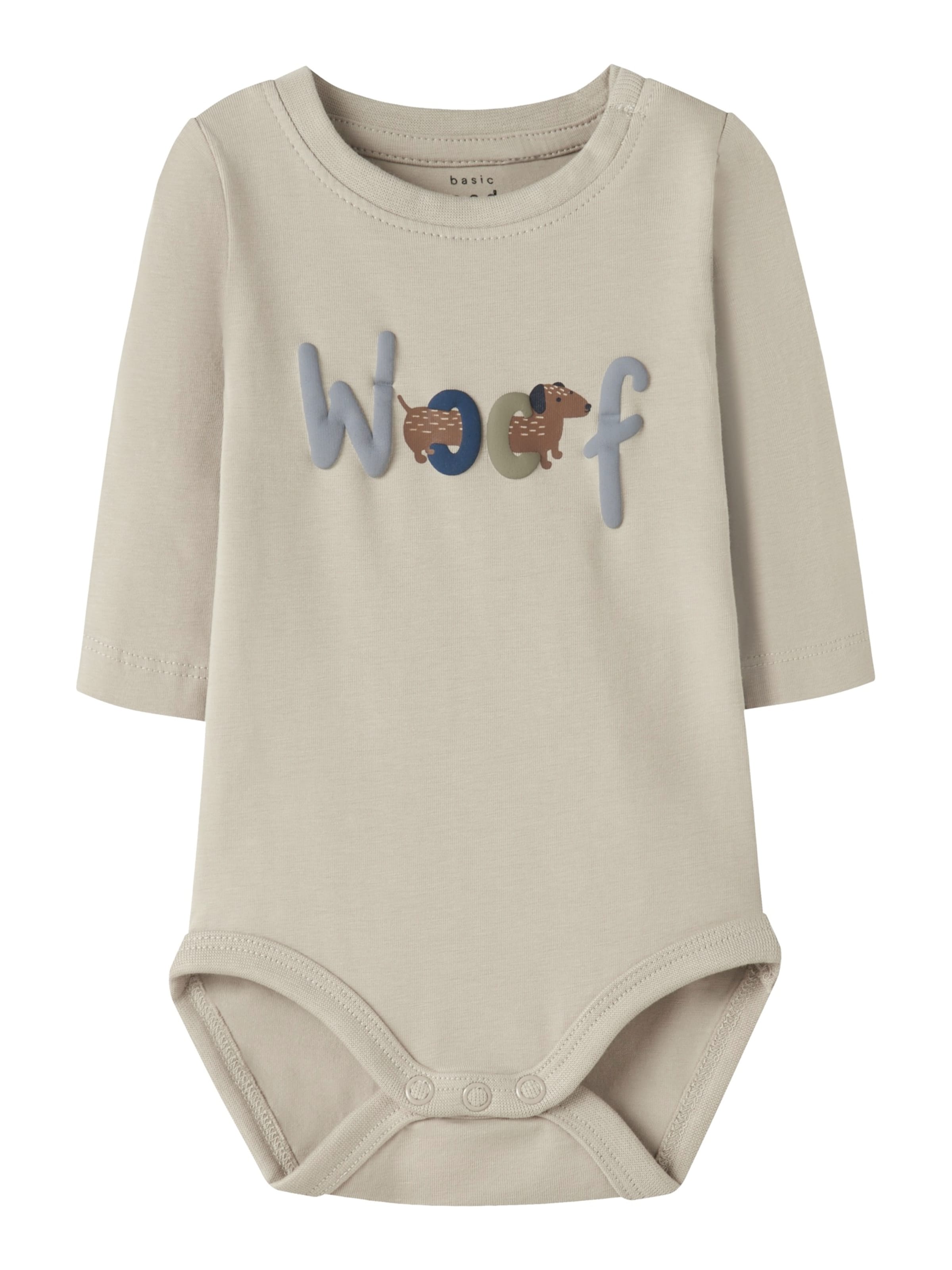 NAME IT Romper/Bodysuit 'NBMVROELS' in Grey: front