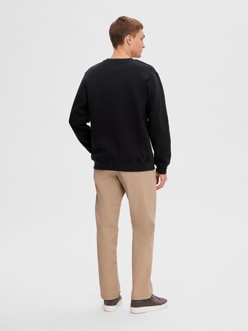 SELECTED HOMME Sweatshirt 'Hankie' in Black