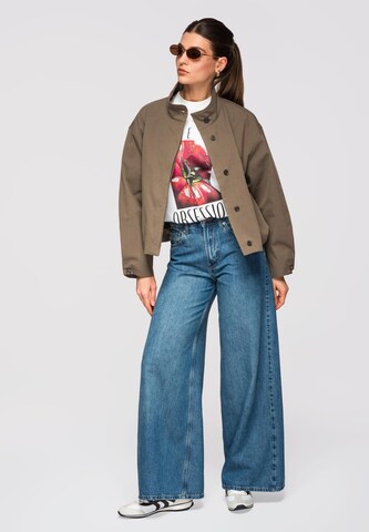 Veste mi-saison Ombre en vert