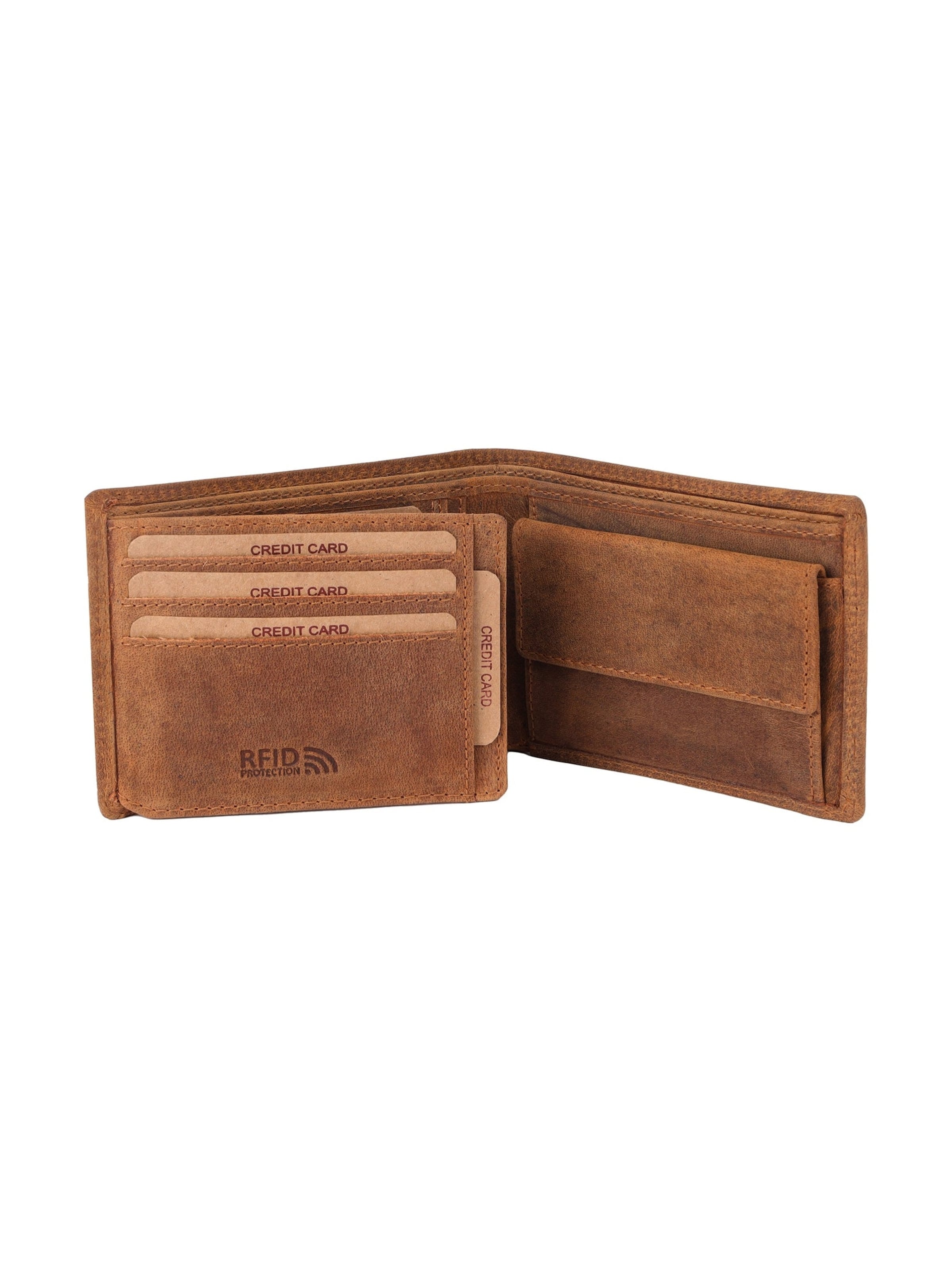Benthill Wallet in Brown: front