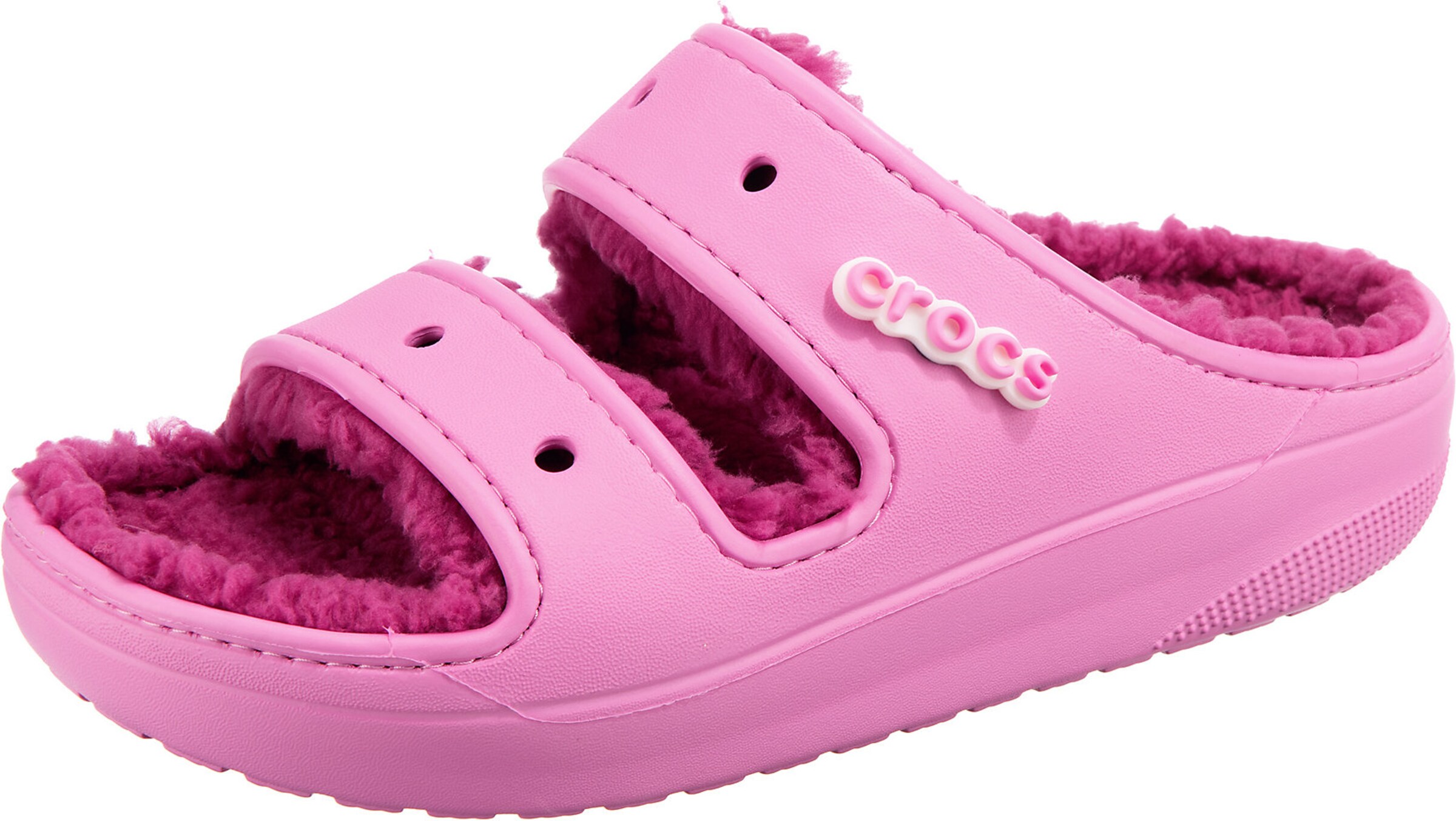 Crocs - Pantufa 'Classic Cozzzy' em rosa: frente