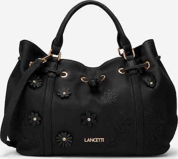 Borsa a mano 'Gisli 1' di Lancetti in nero: frontale