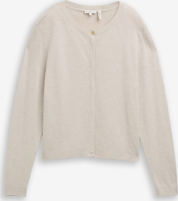 Cardigan TOM TAILOR en beige : devant