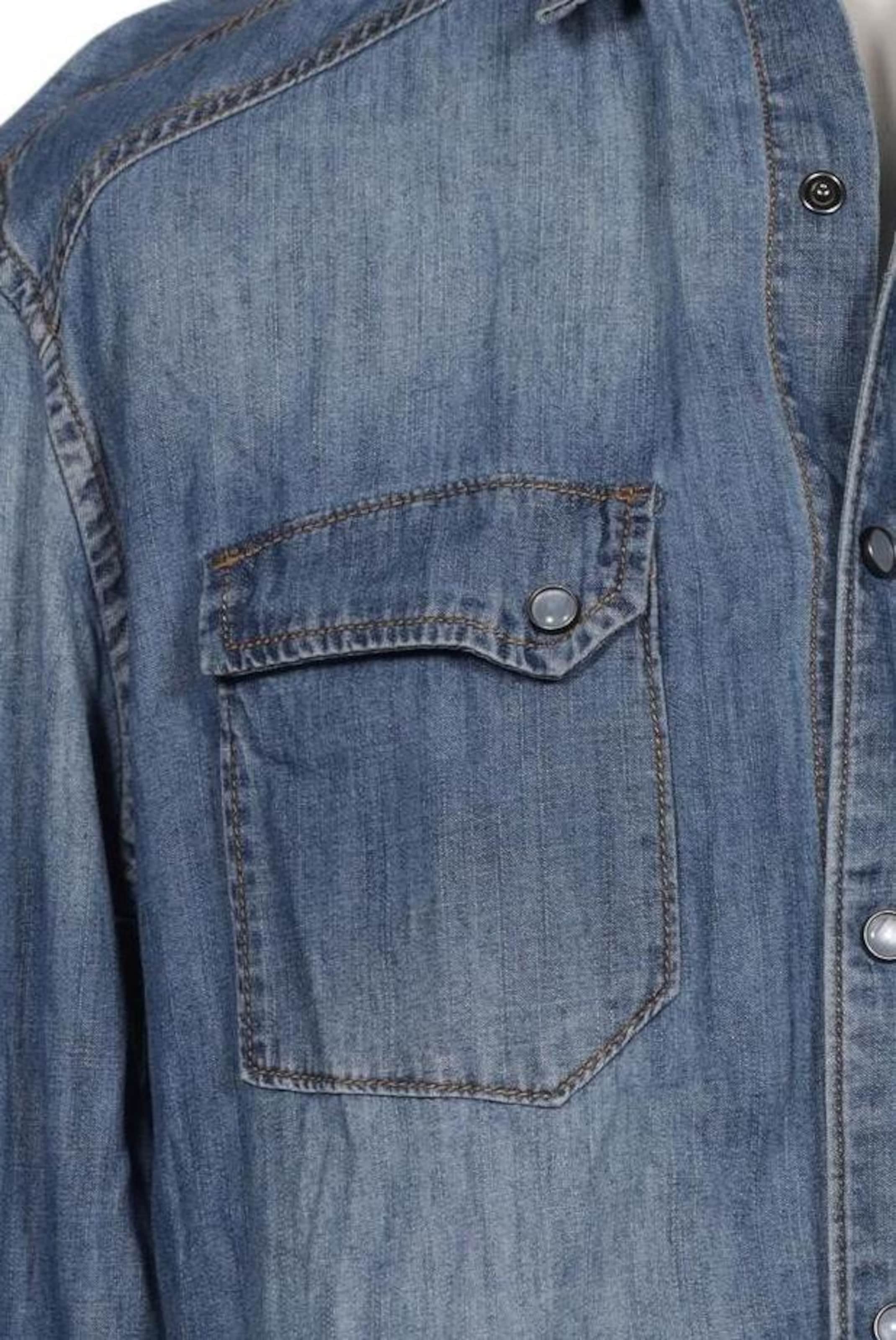 Desigual Button Up Shirt in L in Blue