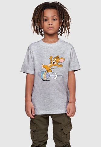 T-Shirt 'Tom and Jerry - Egg Run' ABSOLUTE CULT en gris : devant