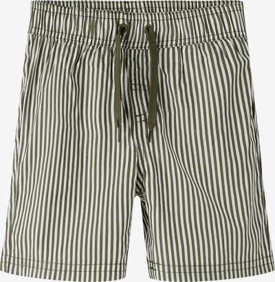 NAME IT Badeshorts in 104 in braun / offwhite, Produktansicht