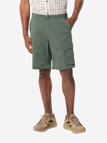 JACK WOLFSKIN Regular Outdoorshorts 'WANDERTHIRST' in Grün: predná strana