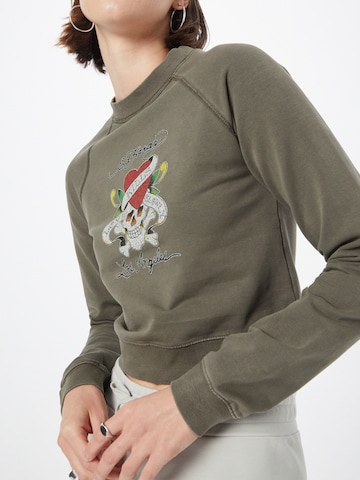 Sweat-shirt Ed Hardy en vert