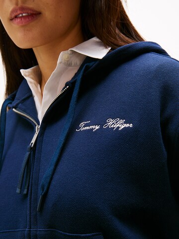 TOMMY HILFIGER Tepláková bunda - Modrá