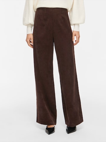 Loosefit Pantalon 'VICOURDIE' VILA en marron : devant