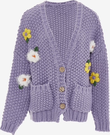 ebeeza Strickjacke in Lila: predná strana