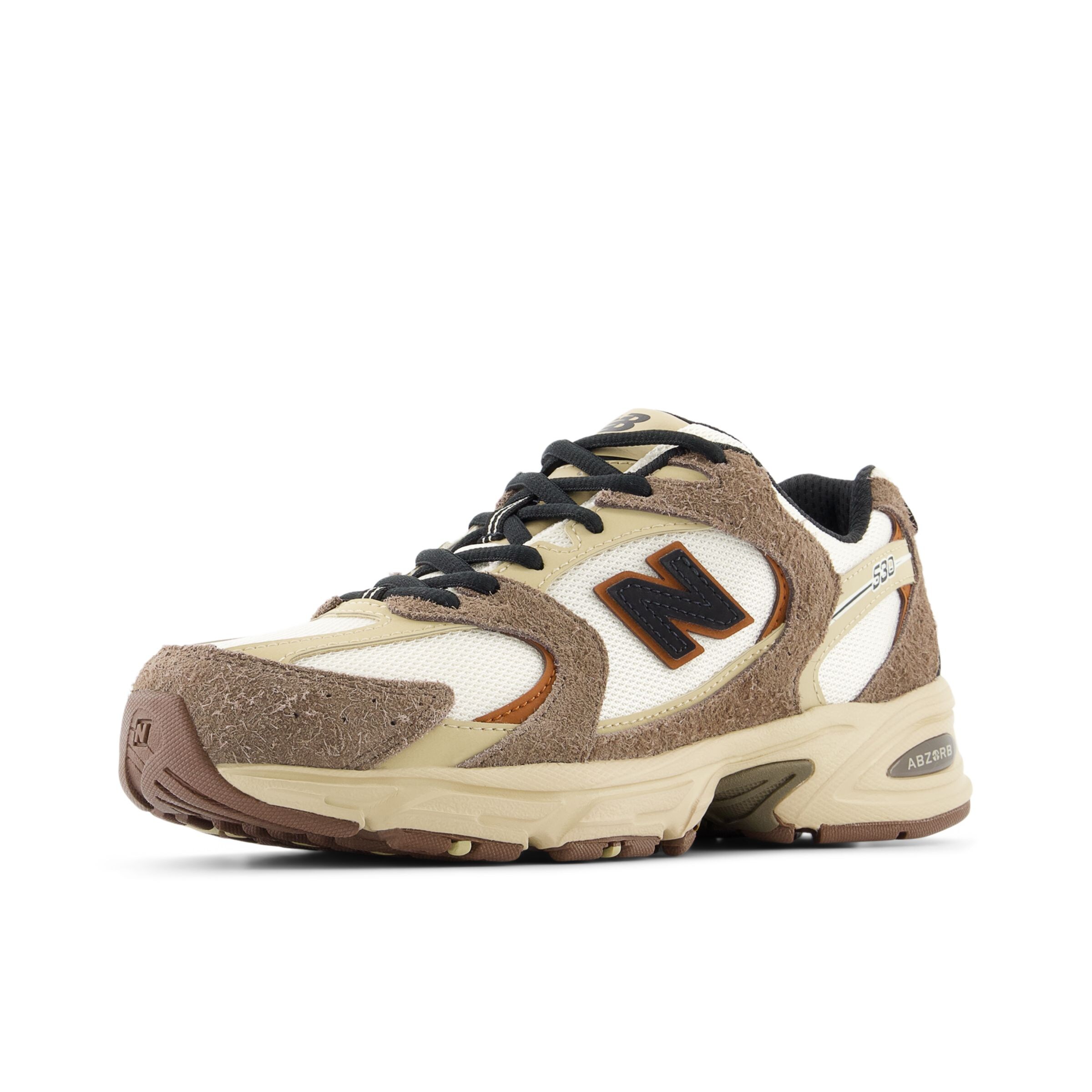 Baskets basses '530' new balance en marron : devant