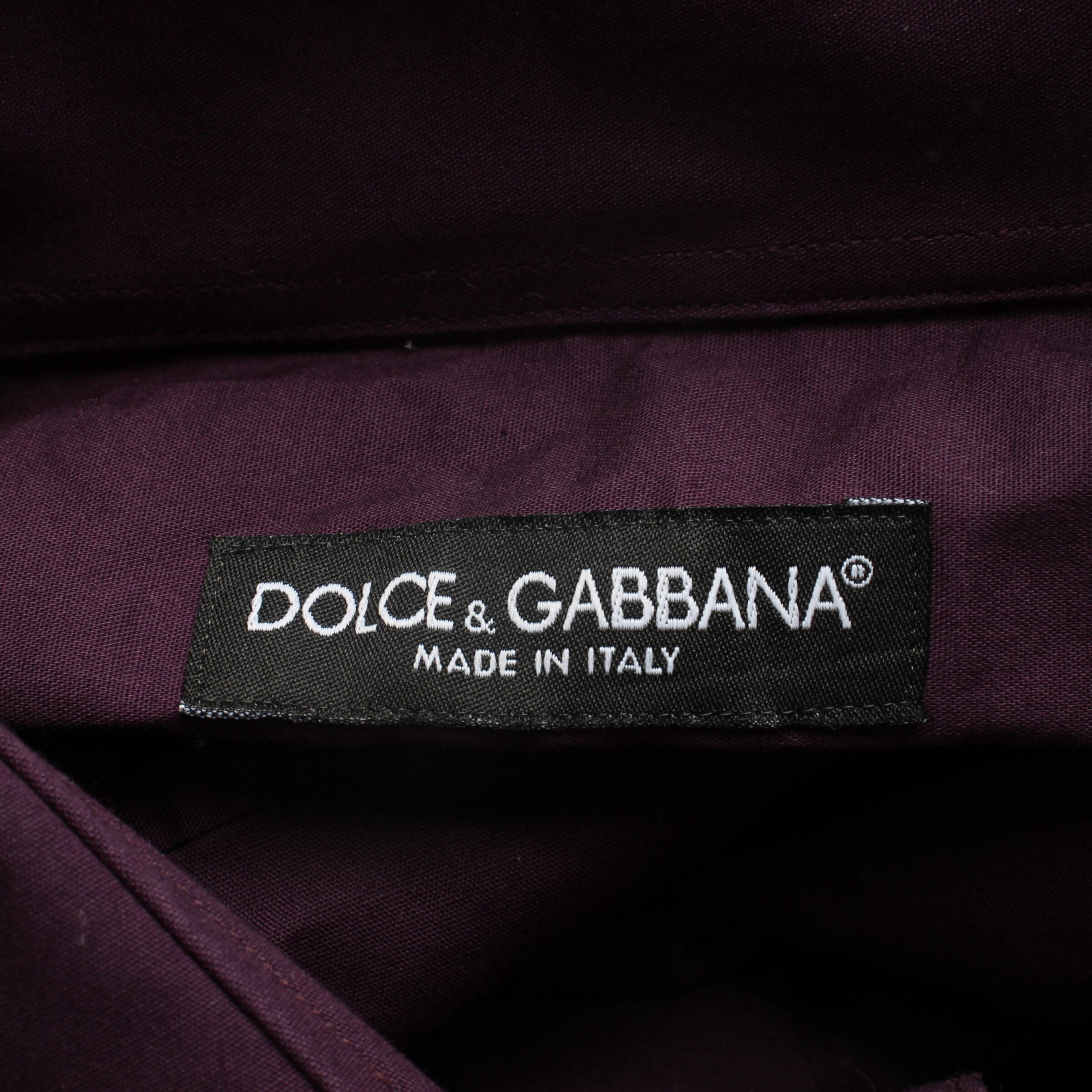 DOLCE & GABBANA Button Up Shirt in XS in Purple