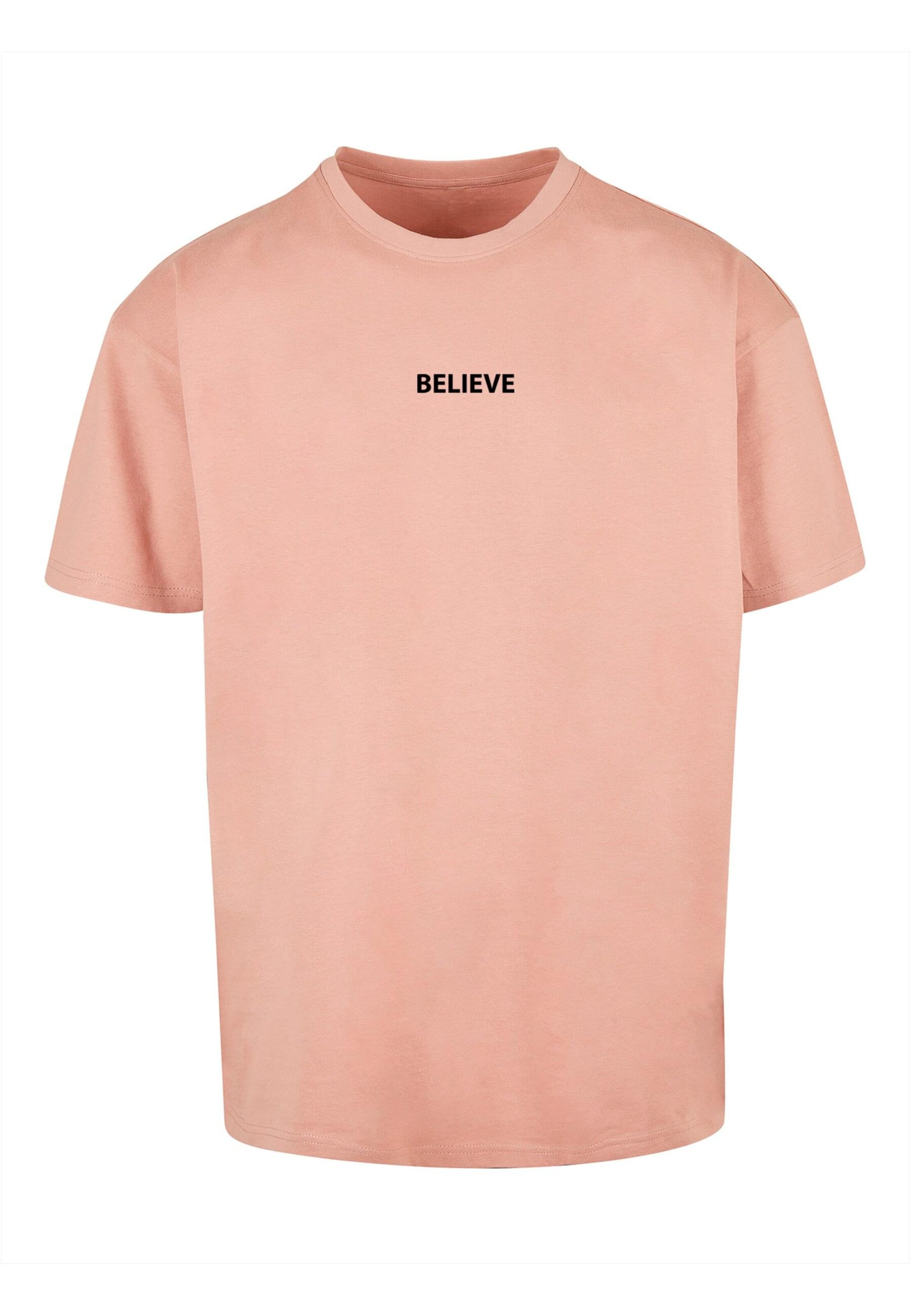 Merchcode Shirt ' Believe Front' in Pink: front