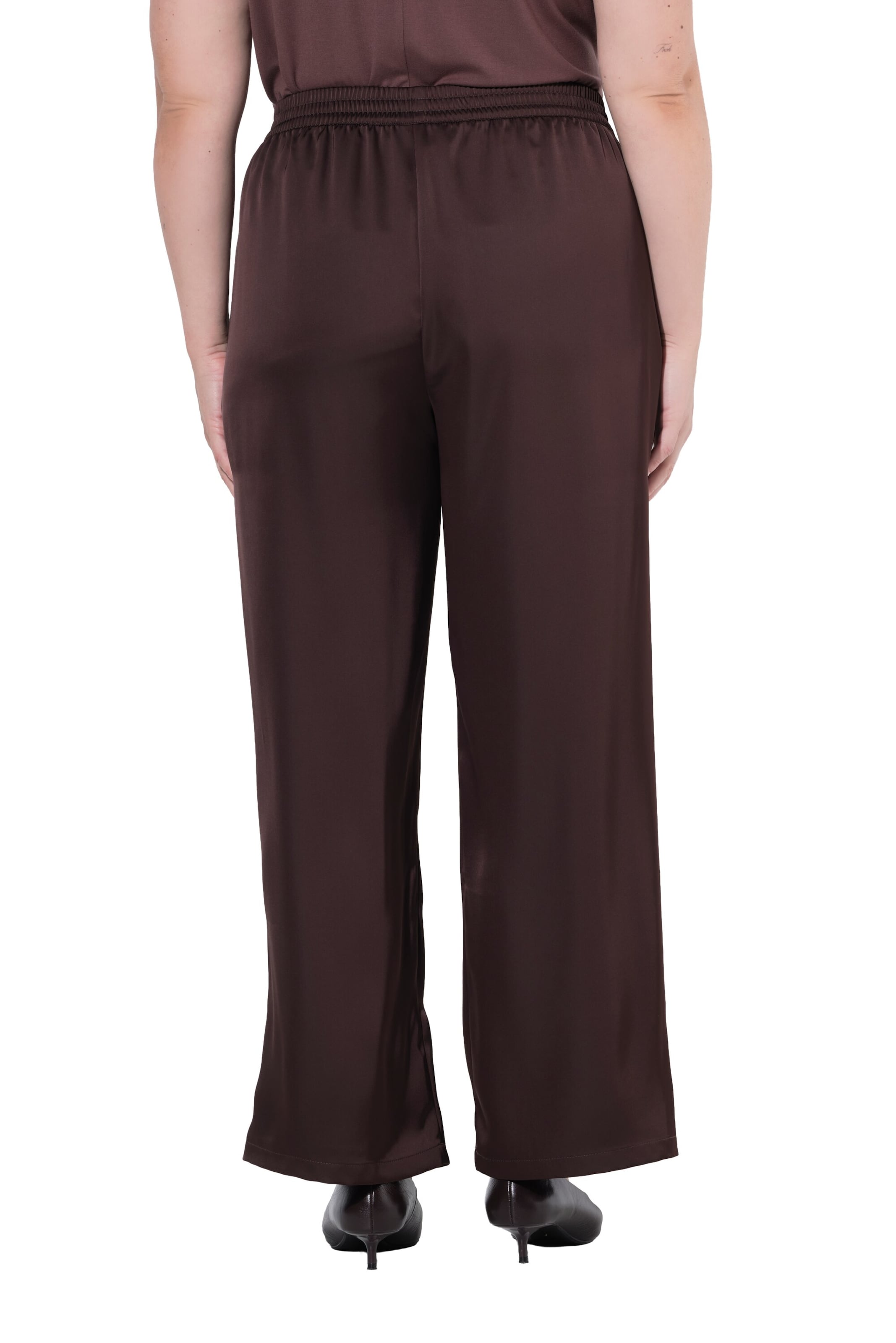 MIAMODA Wide leg Trousers in Brown
