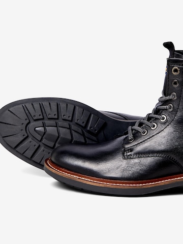 JACK & JONES Veterboots 'Tanner' in Zwart