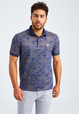 Leif Nelson Shirt in Blauw: voorkant