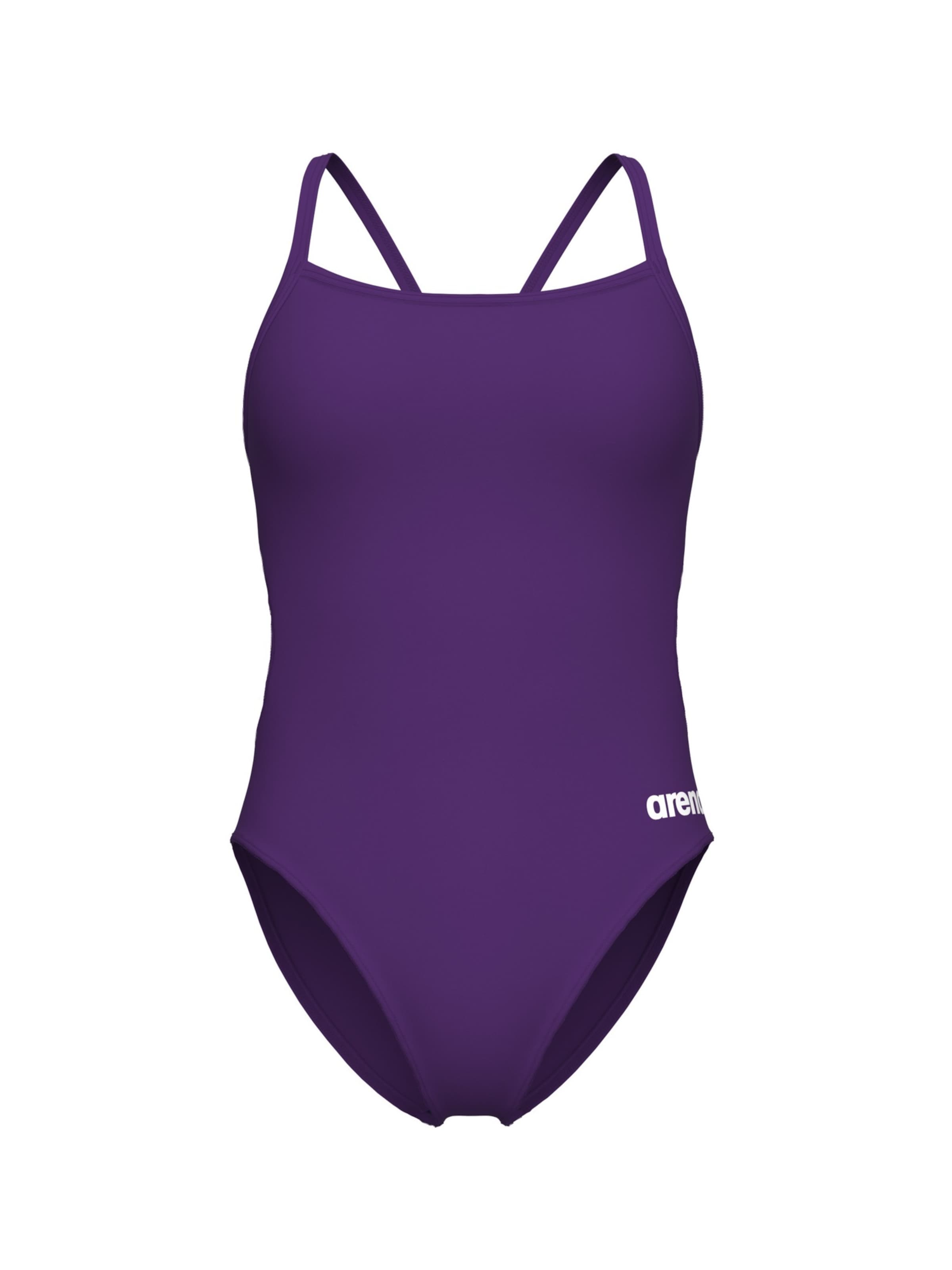 ARENA Bustier Badedragt 'TEAM CHALLENGE SOLID' i lilla: forside