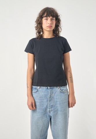 Cleptomanicx T-Shirt 'Slim Tee Ligull Slim' in Schwarz: Vorderseite
