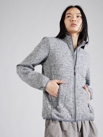 Whistler Athletic Fleece Jacket 'Samani' in Grey: front