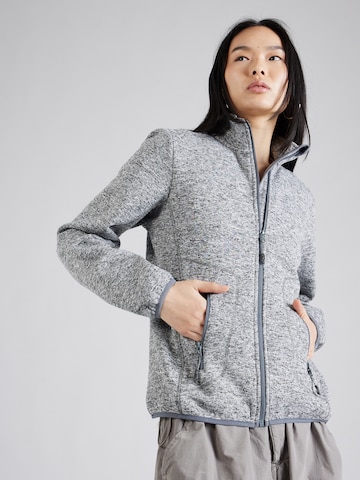 Whistler Athletic Fleece Jacket 'Samani' in Grey: front