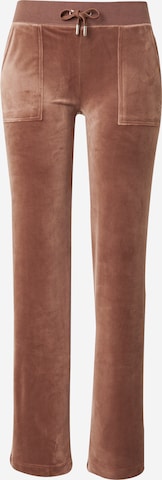 Juicy Couture Normalny krój Spodnie 'Del Ray' w kolorze brązowy: przód