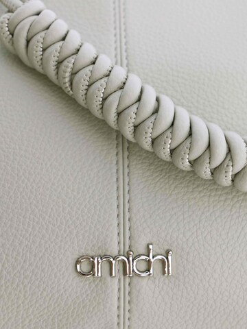 Amichi - Bolso de mano 'Bolso de mano para mujer Capri de piel sintética con cremallera' en azul