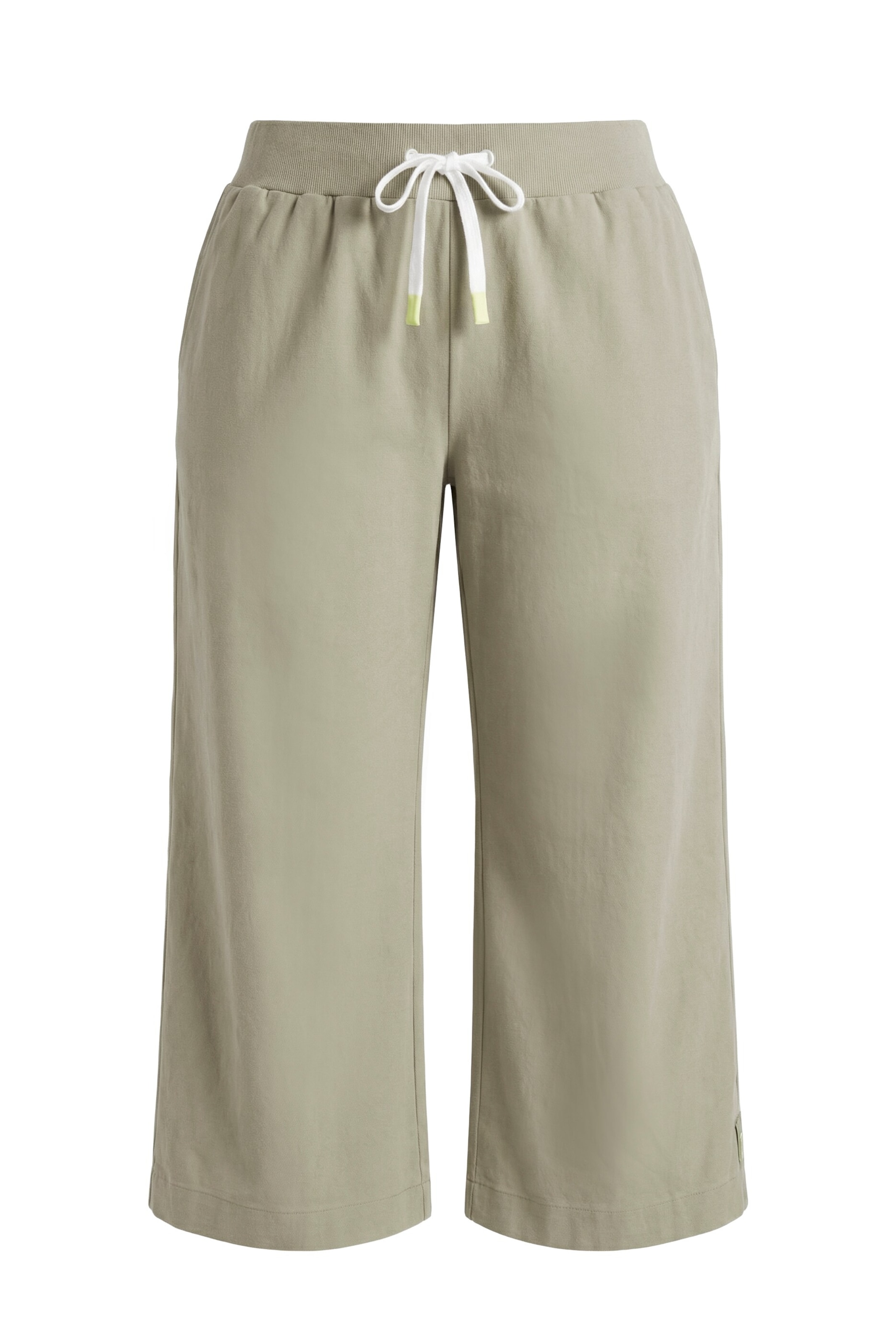 LAURASØN Wide leg Trousers in Green: front