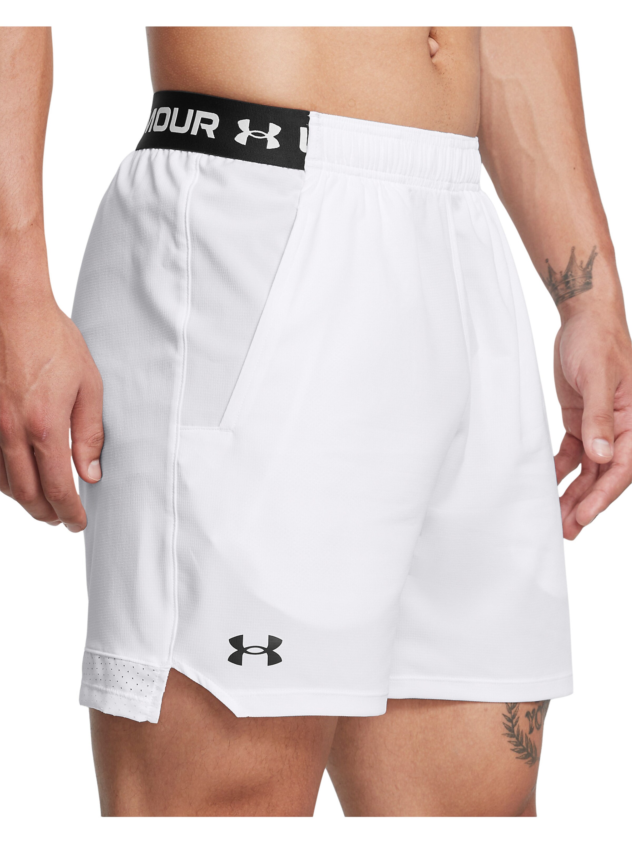 UNDER ARMOUR Regular Workout Pants 'Vanish' in White