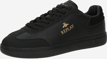 Baskets basses REPLAY en noir : devant