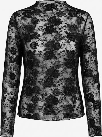 faina - Blusa em preto: frente