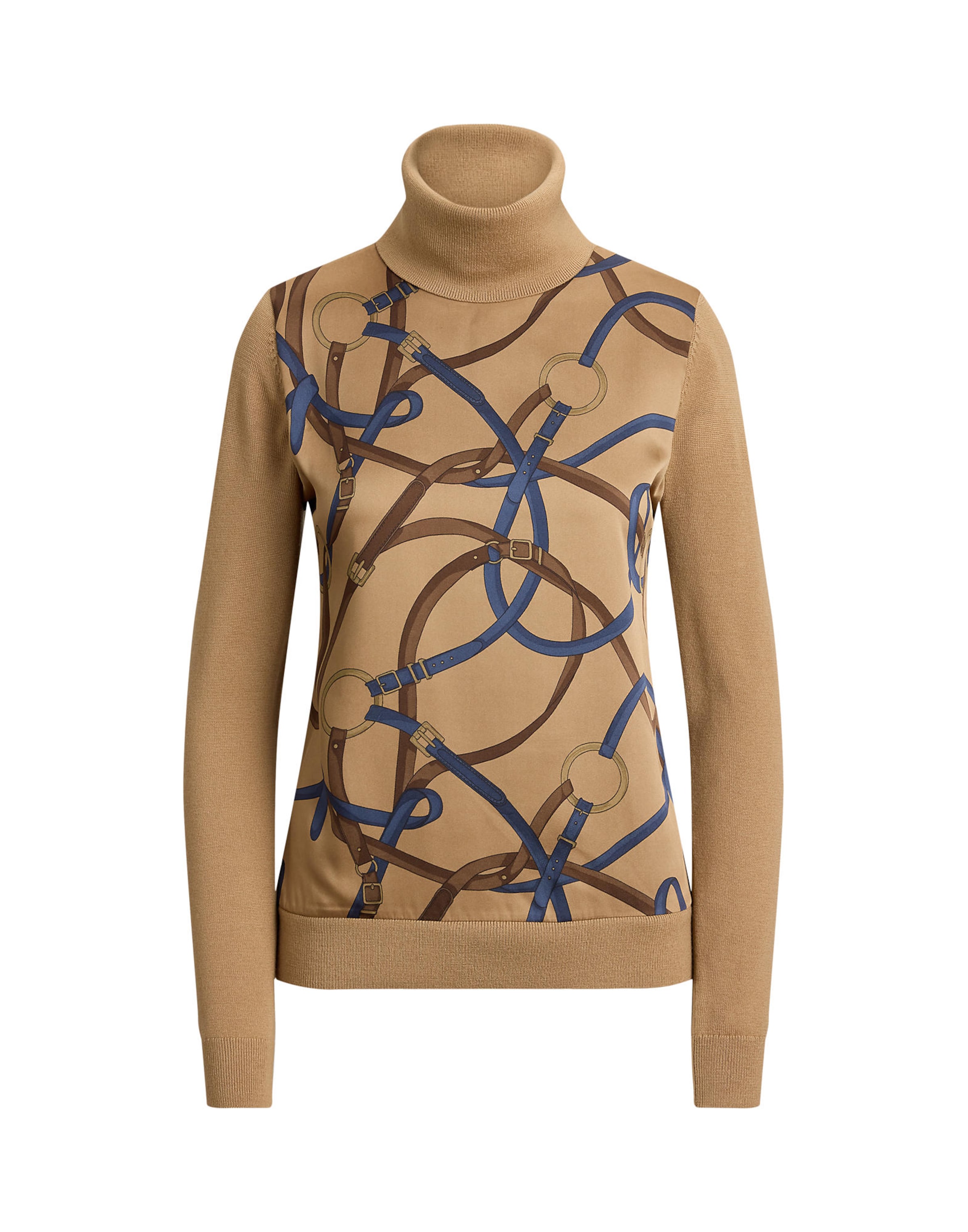 Pull-over Lauren Ralph Lauren en beige : devant