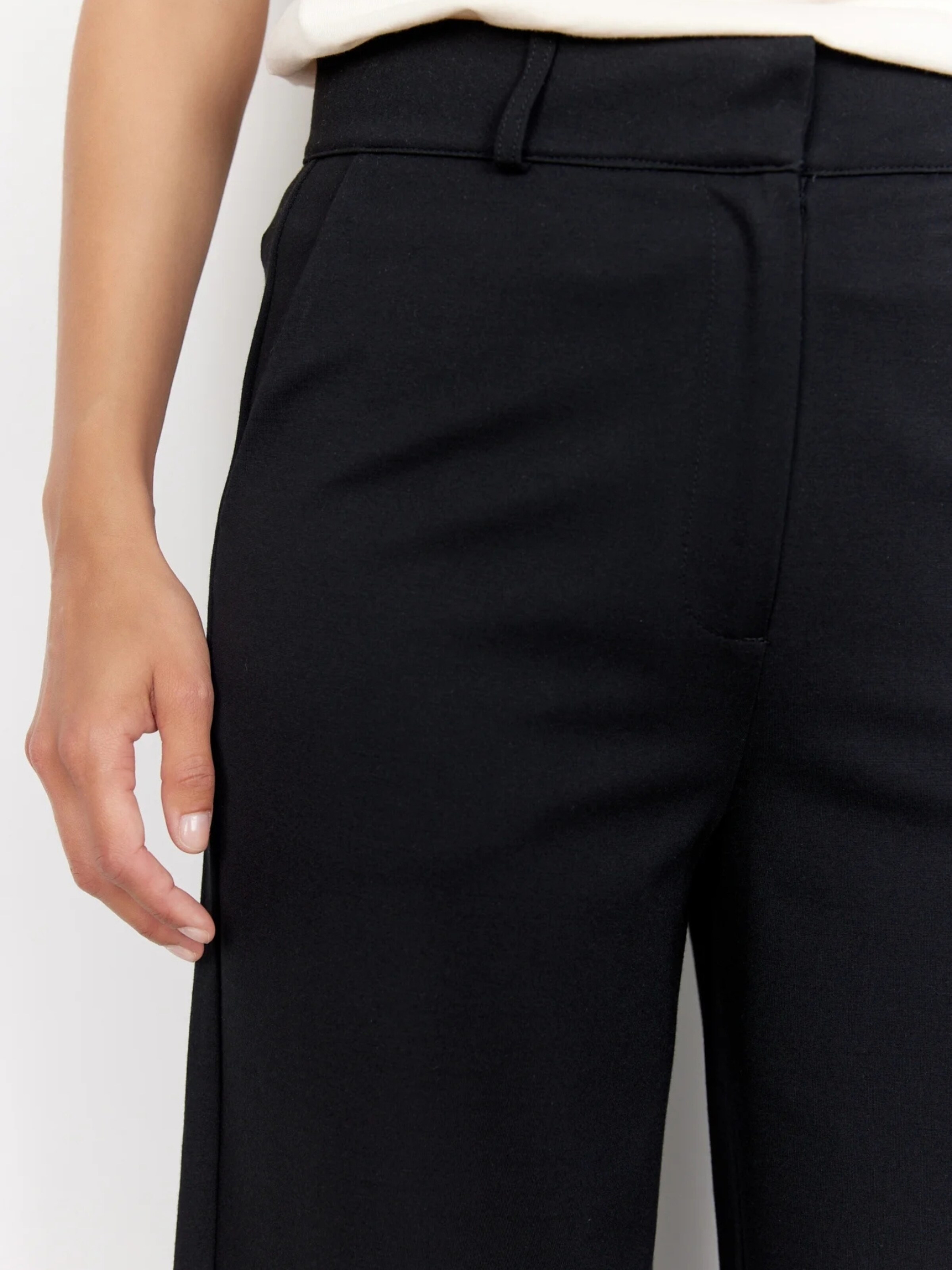 Soyaconcept Wide Leg Trouser ' SC-DANIELA ' in Schwarz