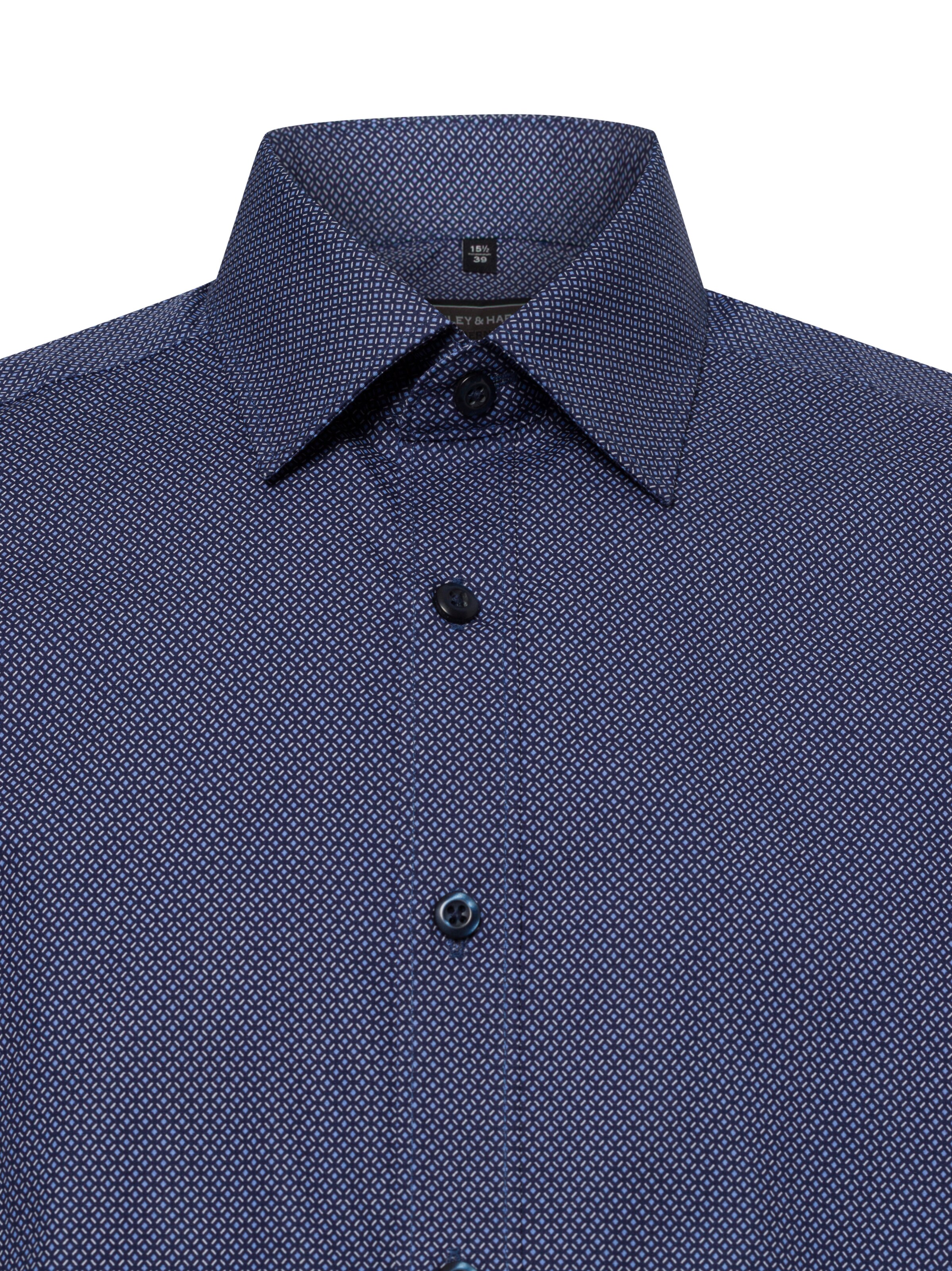 Finshley & Harding Regular fit Button Up Shirt in Blue