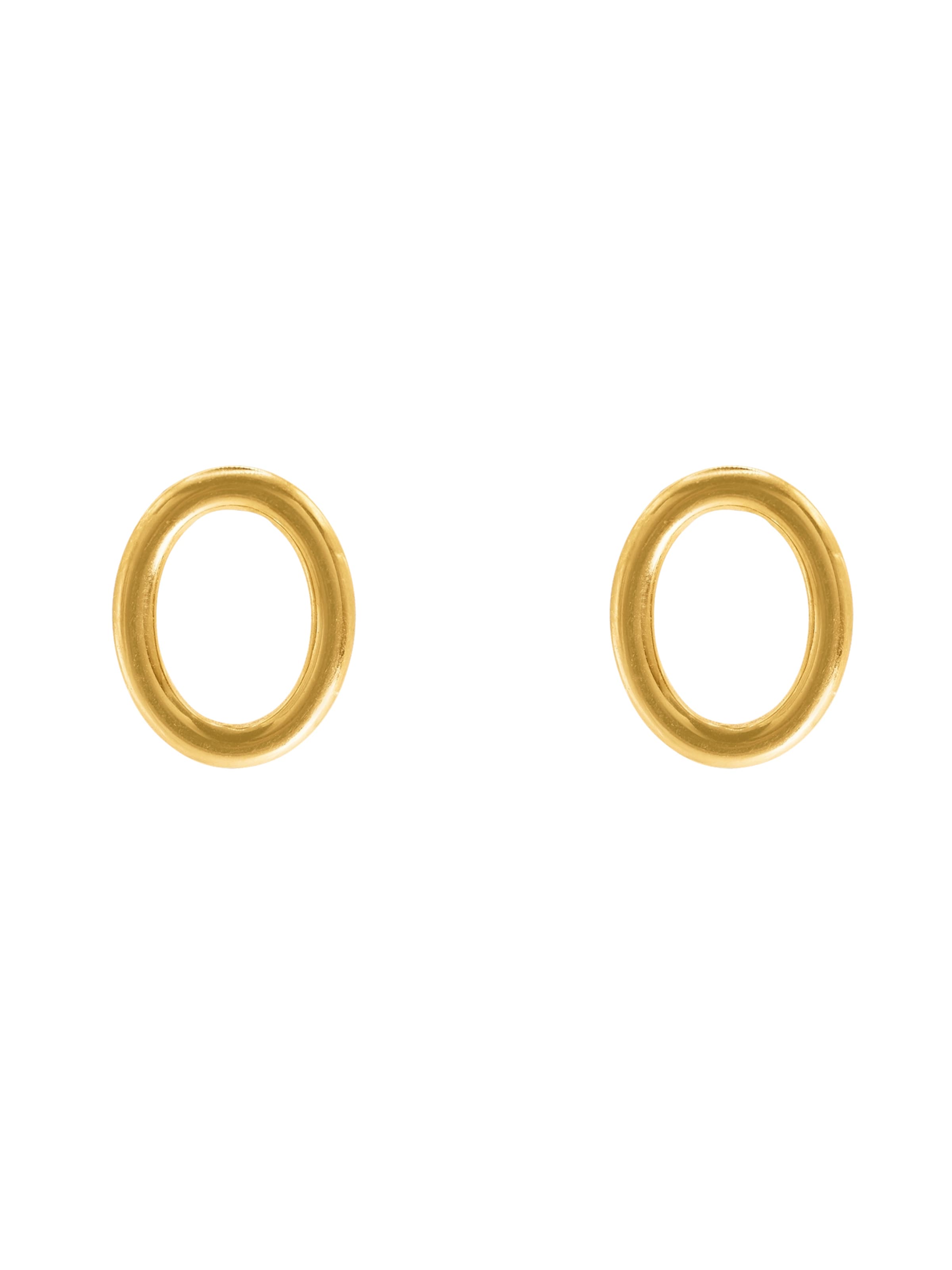 Boucles d'oreilles Heideman en or : devant