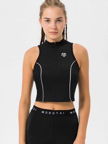 MOROTAI Sports Top in Black: front