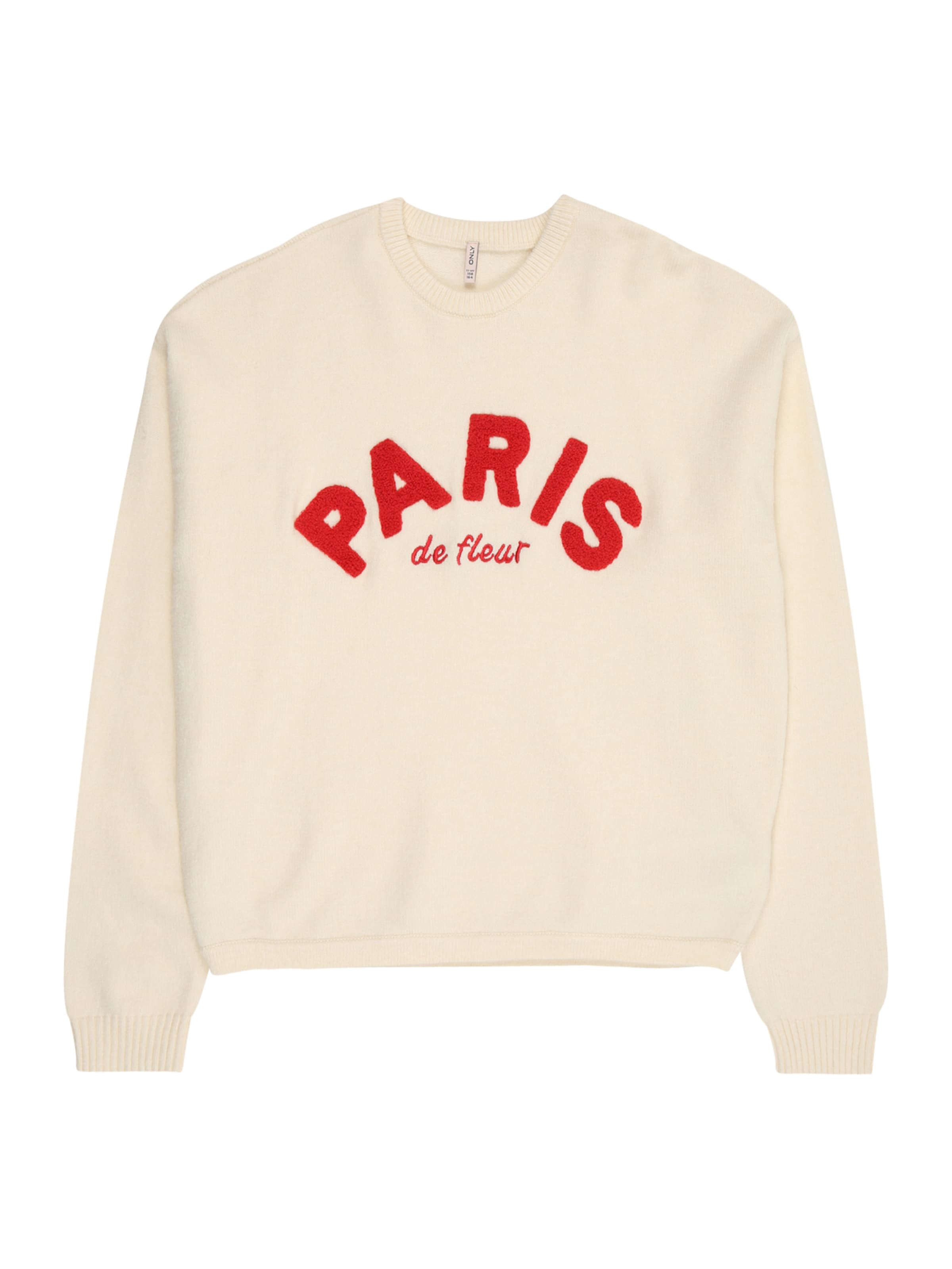 ONLY GIRLS Sweater 'KOGKatia' in Beige: front