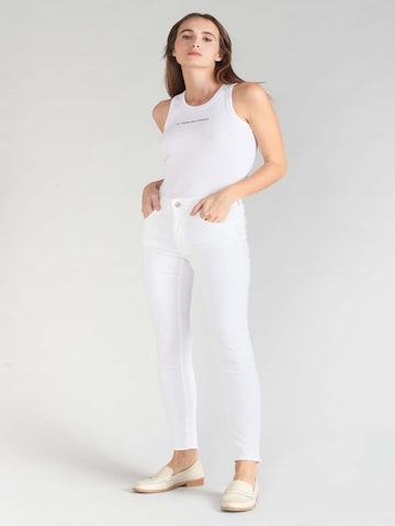 Coupe slim Jean Le Temps Des Cerises en blanc
