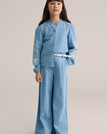 WE Fashion Bluse in Blau