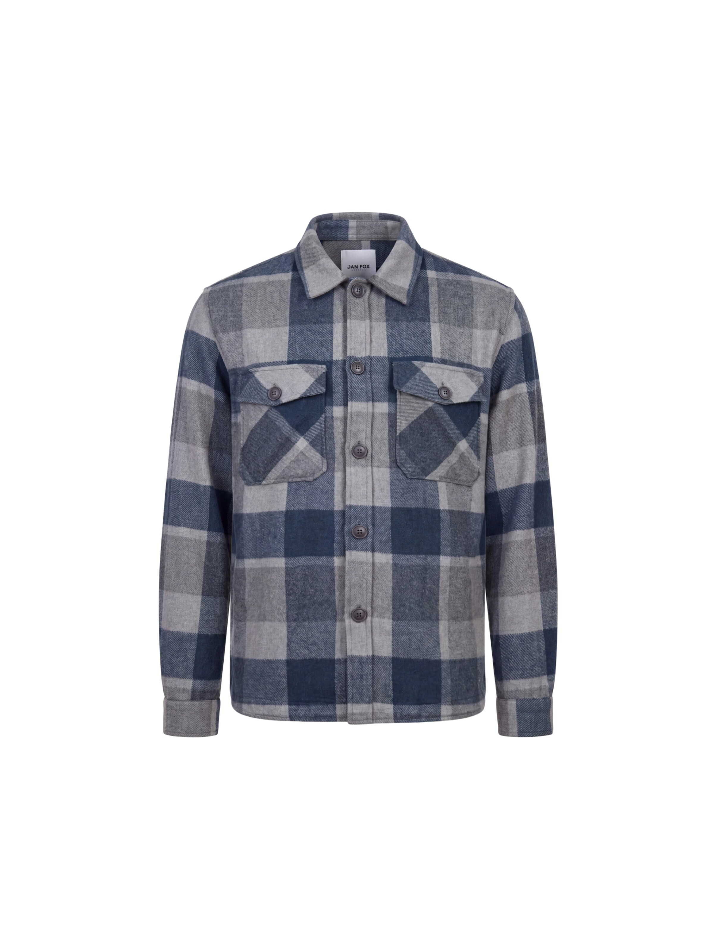 DAN FOX APPAREL Veste mi-saison 'Johann' en S en bleu / gris, Vue avec produit
