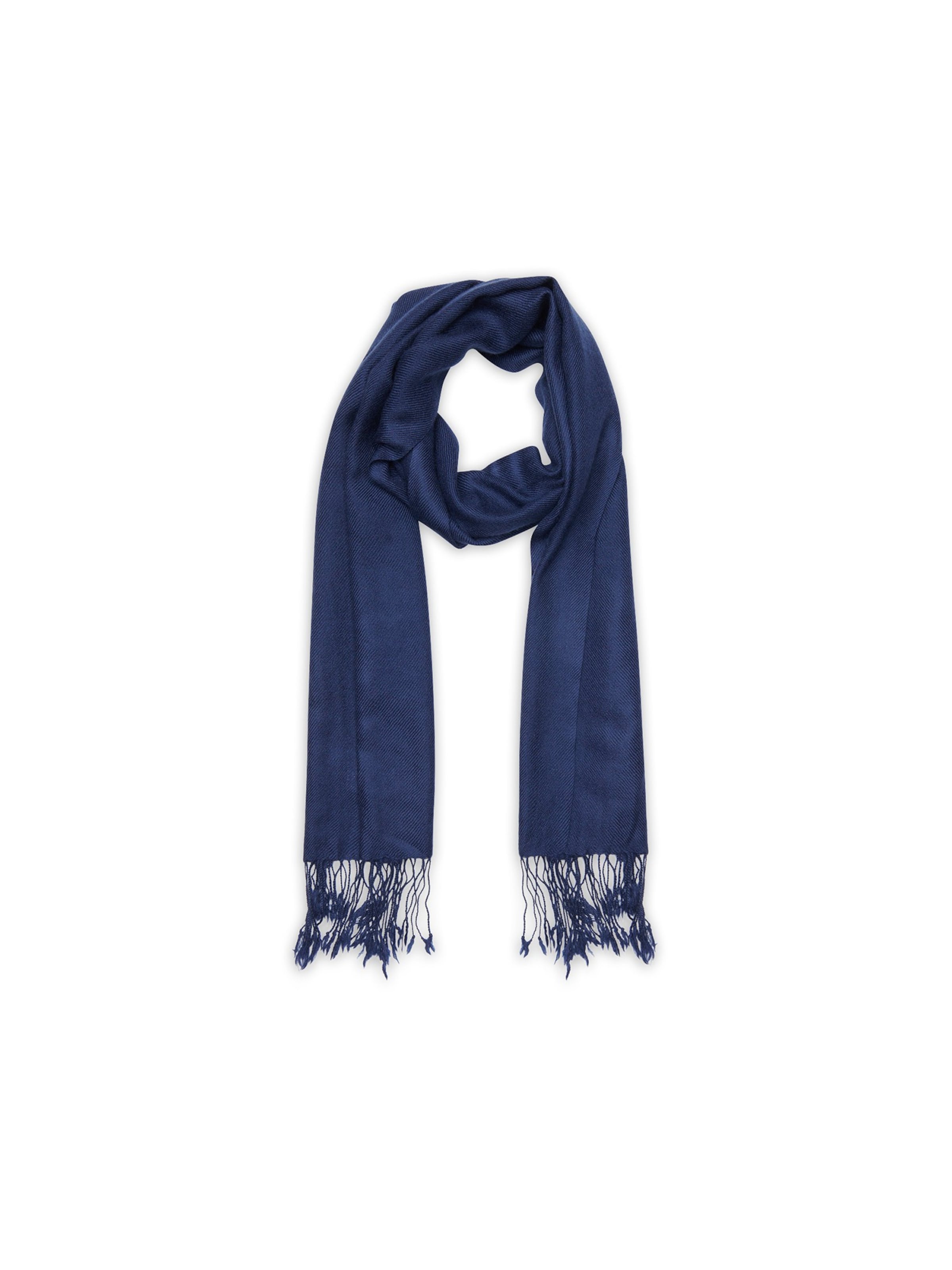 Noolur Sjal 'CANELA' i blå: forside