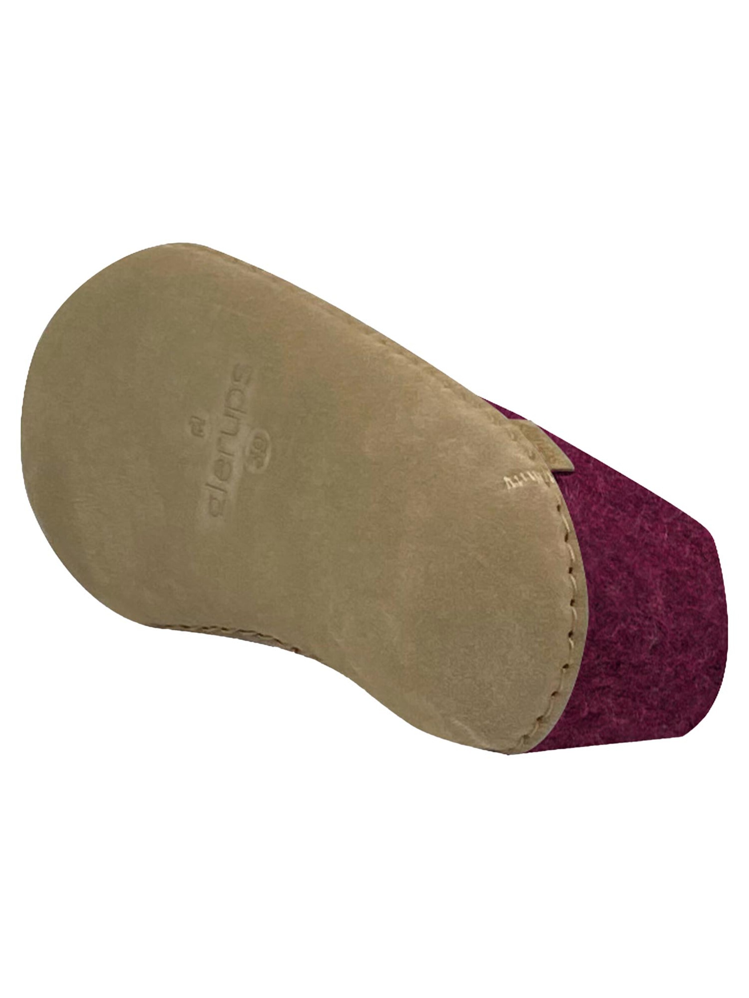 Glerups Slipper 'Ledersohle' in Purple