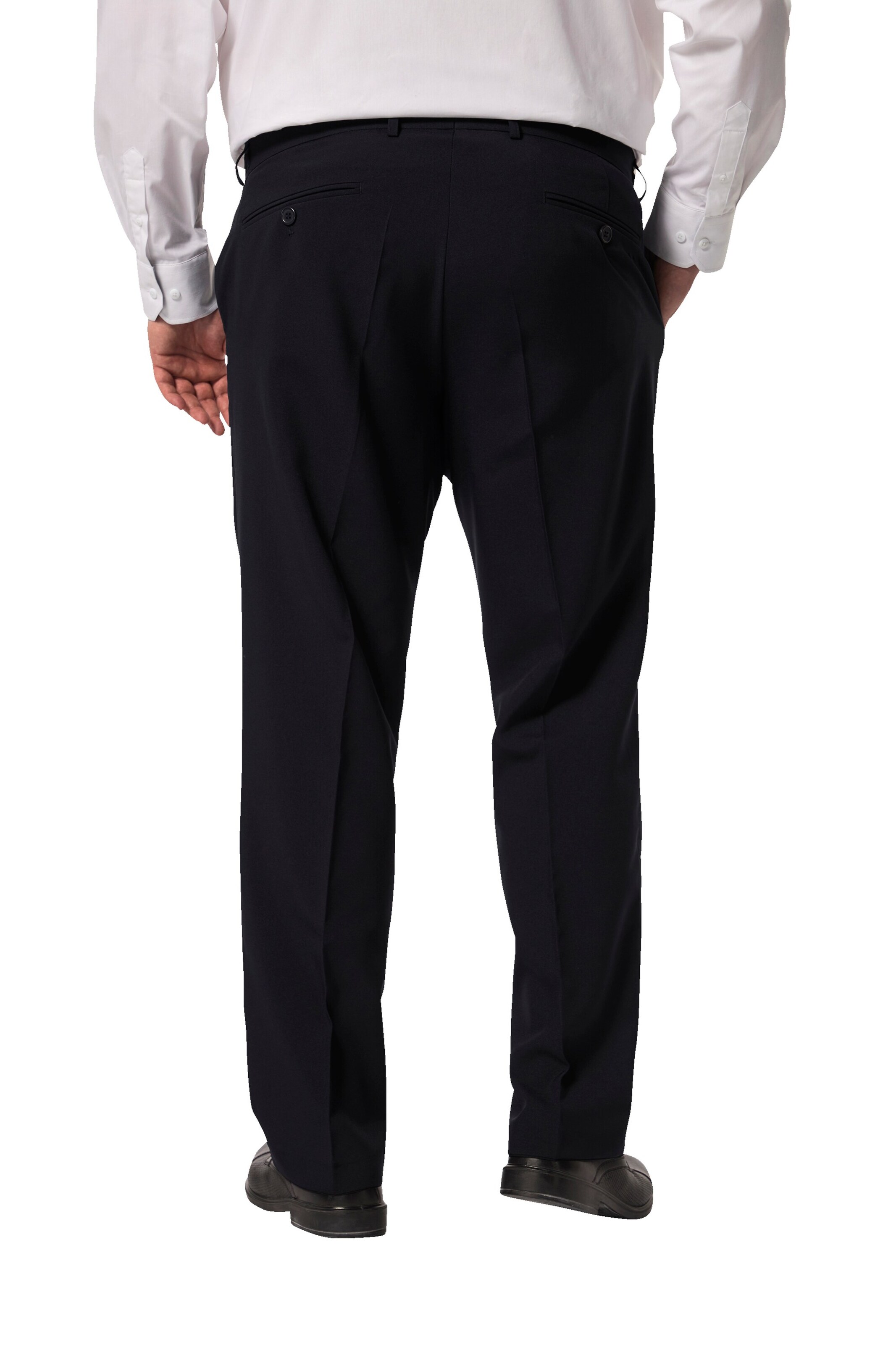 Men Plus Regular Pantalon in Blauw