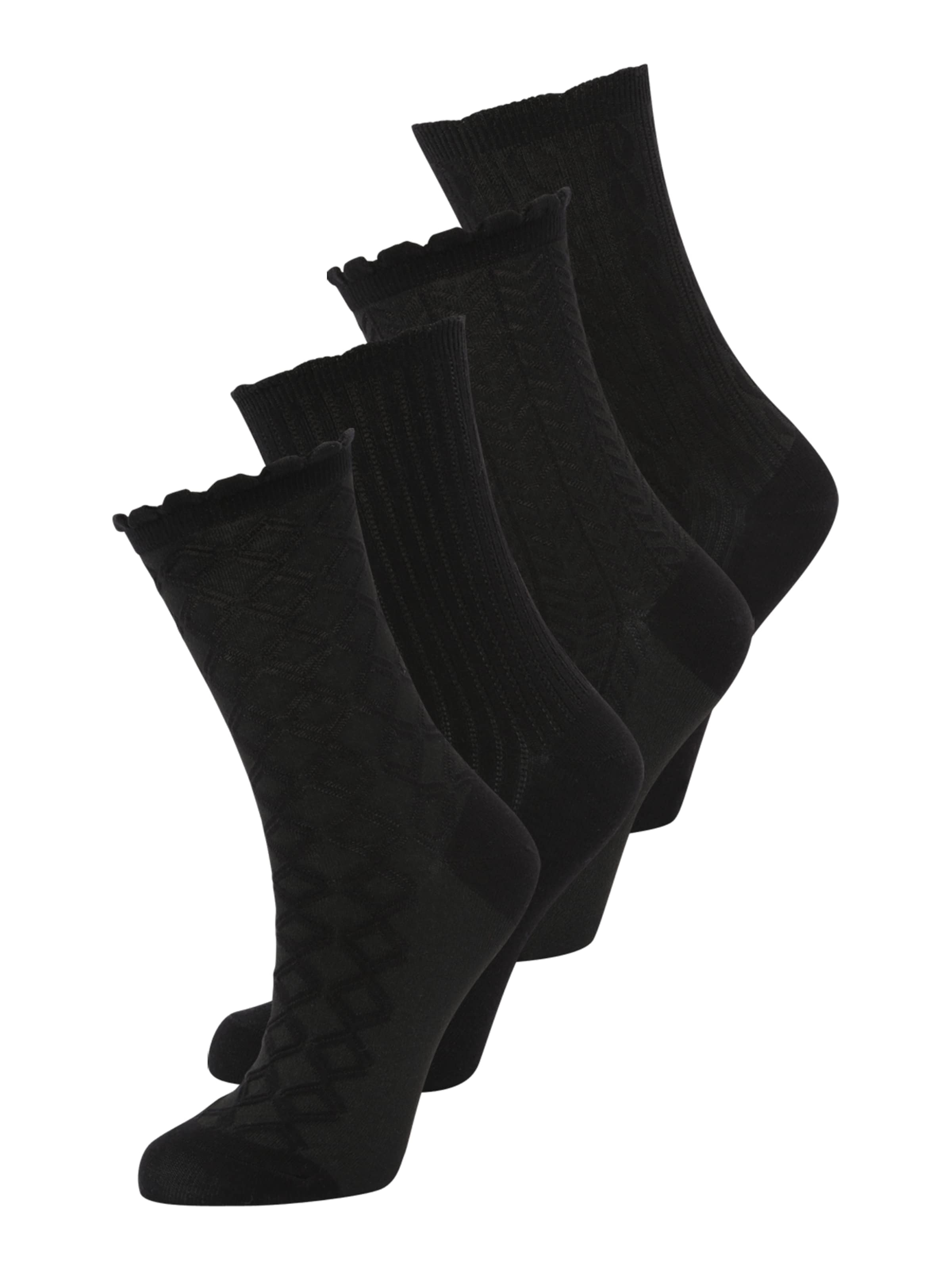 Lindex Socks in Black: front