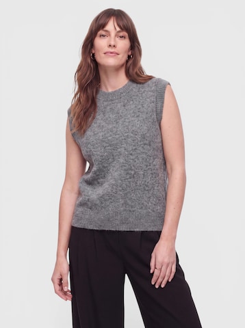 everly® Kootud vest, värv hall: eest vaates