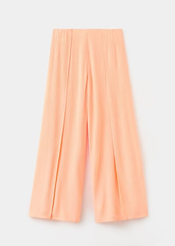 MANGO TEEN Wide leg Pants 'Mist2' in Orange