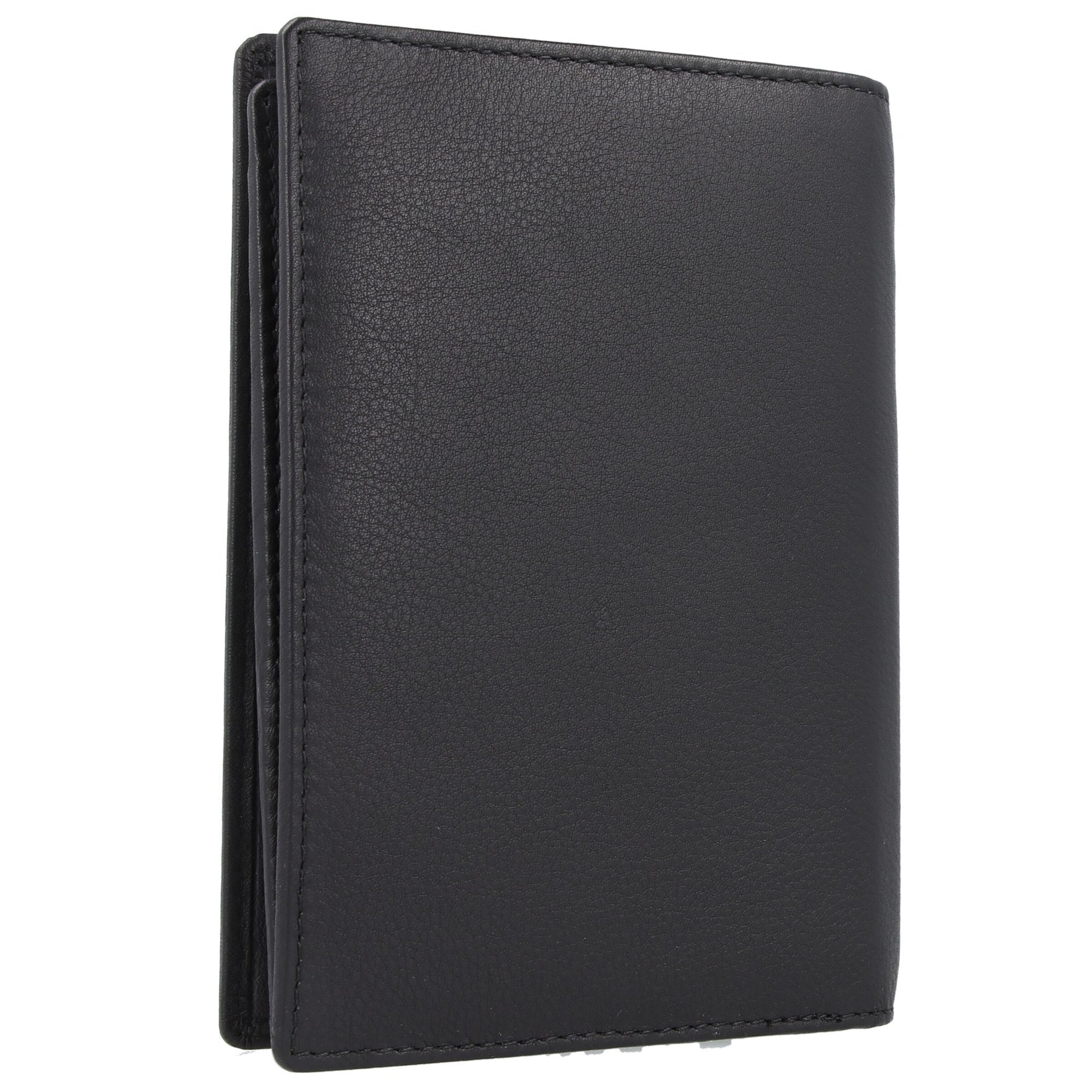 Greenland Nature Wallet 'Black Nappa' in Black