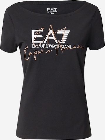 Tricou de la EA7 Emporio Armani pe negru: față